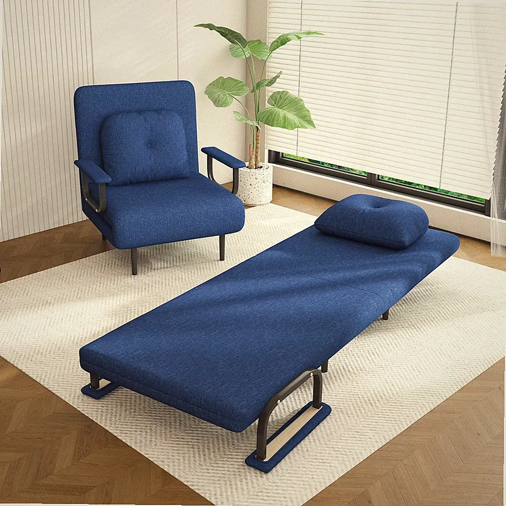 Convertible Sofa Bed Folding Sofa Chair with Adjustable Backrest for Small Space